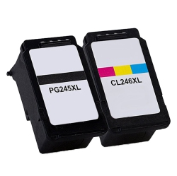 INKHOUSE Bestink Compatible Canon Pg-245Xl & Tri-Color 246Xl High Yield Inkjet Cartridge Combo In Black