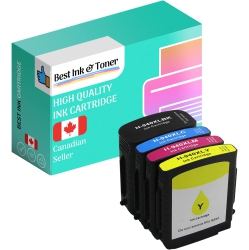 INKHOUSE Bestink Compatible HP 940Xl High Yield Inkjet Cartridges Combo (Bk/c/m/y) for Use In Officejet Pro 8000, 8500, 8500A