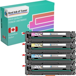 INKHOUSE Bestink Compatible HP 131X/131A Toner Cartridge Combo Bk/c/m/y for Use In Laserjet Pro 200 Color M251N, M276N Laser