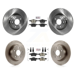 TRANSIT AUTO Front Semi-Metallic Rear Ceramic Pads And Disc Brake Rotors Kit for Ford Escape C-Max K8A-102140