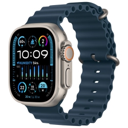 APPLE Refurbished (Fair) - Watch Ultra 2 (Gps + Cellular) 49MM Titanium Case With Ocean Band In Blue