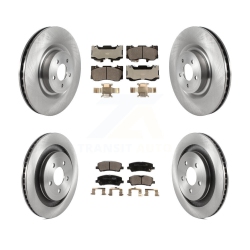 TRANSIT AUTO Front Rear Disc Brake Rotor Ceramic Pad Kit for 2020 Ford Mustang Gt Premium/gt With 5.0L K8T-103859