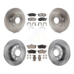 TRANSIT AUTO Front Rear Disc Brake Rotors And Ceramic Pads Kit for Nissan Maxima Infiniti I30 K8T-101075