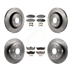 TRANSIT AUTO Front Rear Disc Brake Rotors And Semi-Metallic Pads Kit for Jeep Grand Cherokee Commander K8F-100959