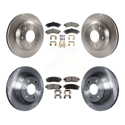 TRANSIT AUTO Front Rear Brake Rotors Semi-Metallic Pad Kit for Gmc Envoy Chevrolet Trailblazer Bravada K8F-100750