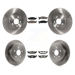 TRANSIT AUTO Front Rear Brake Rotor & Semi-Metallic Pad Kit for Chrysler Cirrus Dodge Stratus Plymouth K8S-100952