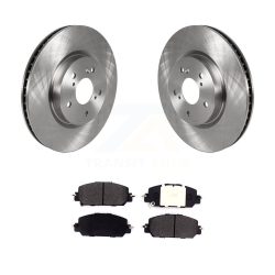 TRANSIT AUTO Front Disc Brake Rotors And Semi-Metallic Pads Kit for Honda Cr-V Hr-V K8F-102681