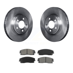 TRANSIT AUTO Front Brake Rotors Semi-Metallic Pad Kit for Dodge Chrysler 300 Charger Challenger Magnum K8S-100221