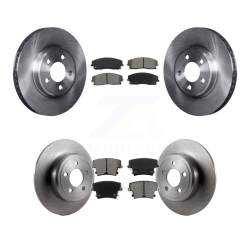 TRANSIT AUTO Front Rear Brake Rotors & Semi-Metallic Pad Kit for Dodge Charger Chrysler 300 Challenger K8S-100985