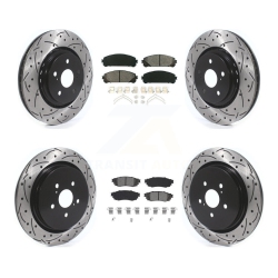thumbnail image 2 of Max Advanced Brakes Front & Rear Drilled Rotors + Pads Kit For Lexus RX350/RX450h 2016-2022 2 of 4