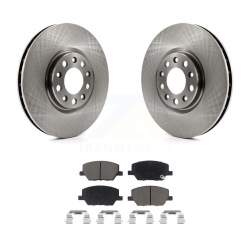CMX Front Disc Brake Rotors And Ceramic Pads Kit for Jeep Compass Renegade Fiat 500X K8C-100199