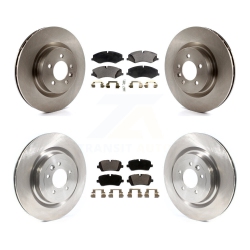 TRANSIT AUTO Front Rear Brake Rotors Ceramic Pad Kit for Land Rover Range Sport Hse Se With Gas Engine K8T-103429