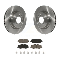 CMX Front Disc Brake Rotors And Ceramic Pads Kit for Land Rover Lr3 Range Sport K8C-100647