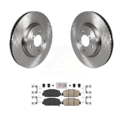 TRANSIT AUTO Front Disc Brake Rotors And Ceramic Pads Kit for Honda Cr-V Hr-V K8A-103756