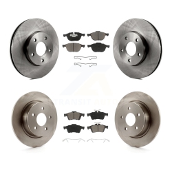 CMX Front Rear Disc Brake Rotors And Ceramic Pads Kit for Ford C-Max K8C-100750