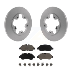 TRANSIT AUTO Rear Coated Brake Rotor & Ceramic Pad Kit for Ford Transit-250 Transit-150 Transit-350 HD Kgc-101540