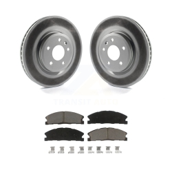 TRANSIT AUTO Front Coat Brake Rotors Ceramic Pad Kit for 13 Ford Explorer Sport With Heavy Duty Brakes Kgc-100383