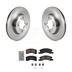 TRANSIT AUTO Front Disc Brake Rotors And Ceramic Pads Kit for 2017-2024 Mitsubishi Mirage G4 K8A-104810