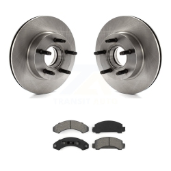 TRANSIT AUTO Front Brake Rotor Semi-Metallic Pad Kit for Ford Ranger Mazda B4000 Explorer B3000 Bronco K8S-100695
