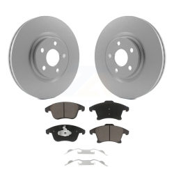 TRANSIT AUTO Front Coat Disc Brake Rotors Ceramic Pad Kit for Ford Police Responder Hybrid Ssv Plug-In Kgc-100234