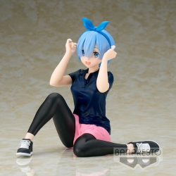 BANPRESTO - Re: Zero Starting Life In Another World - Relax Time - Rem Training Style Statue [Collectables] Figure, Collectible