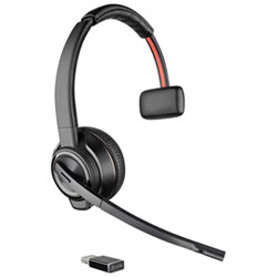 HP Poly Savi 8210 On-Ear Noise Cancelling True Wireless Headset - Black