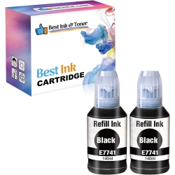 INKHOUSE Bestink Compatible Ink Bottle Replacements for 774 (2 Black) T774 for Use In Expression Et-3600, Workforce Series Et-16500, Et-4550 (Black Up