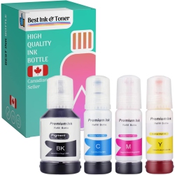 INKHOUSE Bestink Bottles Replacements for T502 Compatible Ink Bottle Combo Bk/c/m/y -for Use In Et-2700 Et-2750 Et-3700, Et-3750 Et-4750