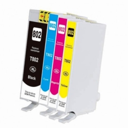 INKHOUSE Bestink Compatible for Epson T802Xl Ink Cartridge Combo High Yield Bk/c/m/y for Use In Workforce Pro Wf-4720, Wf-4730, Wf-4734, Wf-4740