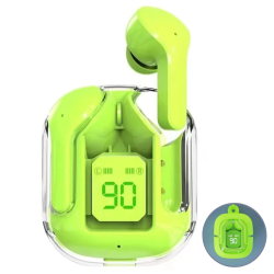 TUTT T6 Bt 5.3 Earbuds True Wireless Headset Stereo Headphones In Ear Earphone \w Digital Display And Transparent Case. Dual Microphone \w Active