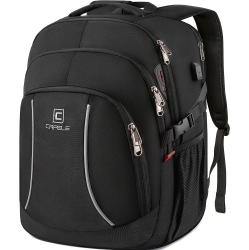 GENERIC Backpack, 17.3 Inch Laptop Backpack, Large Bookbag Computer Rucksack With USB Charging Port, Water Resistant Sturdy