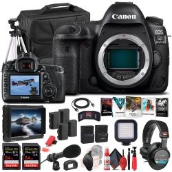 CANON Eos 5D Mark Iv Dslr Camera Body Only 1483C002 - Pro Bundle