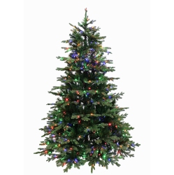HOLIDAY STUFF 6' European Balsam Fir Artificial Christmas Tree Pre-Lit With Dual Color Led Lights