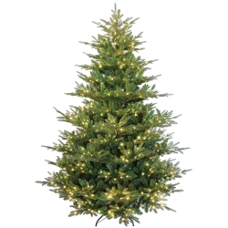 HOLIDAY STUFF 7' Rocky Mountain Fir Christmas Tree Pre-Lit With Led Lights