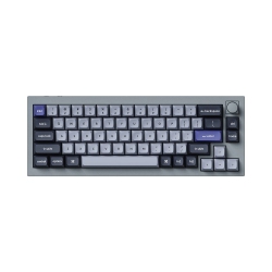 KEYCHRON Q2 Pro Hotswap Mechanical Keyboard - RGB - Aluminum Frame - Silver Grey - Wireless - With Knob - K Pro - Sf - Windows Mac Os (Q2P-N3)