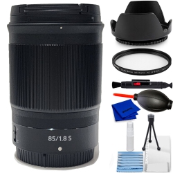 NIKON Nikkor Z 85MM F/1.8 S Lens 20090 + Uv Filter + Hood Lens Bundle