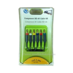 SD Component HD Av Cable 6 Ft for Xbox 360