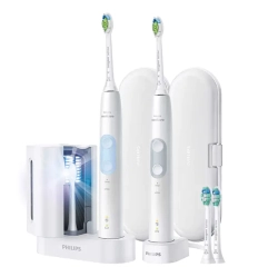 PHILIPS Sonicare Optimal Clean Rechargeable Electric Toothbrush, 2-Pack