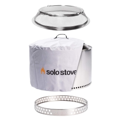 SOLO STOVE Yukon Backyard Bundle Camping Stove Fire Pit Stainless Steel Smokeless Patio Heater for Smores Maker | 27X17 Inch Fire Pit for Outdoor