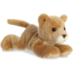 AURORA Adorable Mini Flopsie Leah Lioness Stuffed Animal - 8 Inches In Brown