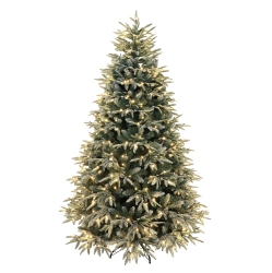 HOLIDAY STUFF 8' Colorado Frosted Pine Christmas Tree Pre-Lit With Led Lights In Blue