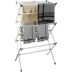 STARNIGHT - Foldable Vertical Laundry Drying Rack, 23.6" X 13.75" X 41.3" In White