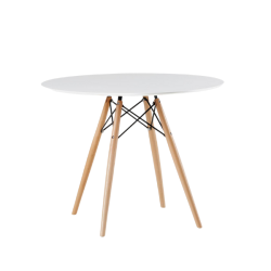 AYKAH Eiffel Dining Table In White