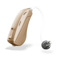 WARBLER HEARING Amplifier Series 3 Slim Tube Bte - Left Side (Beige)