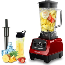 CRANDDI 1500W Professional Commercial Blender - In Red