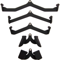 OVX Multifunctional Home Gym Lat Pulldown System Workout Station Multiple Grip Handles, 5 Attachments