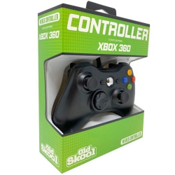 OLD SKOOL Xbox 360/pc Wired USB Controller [] In Black