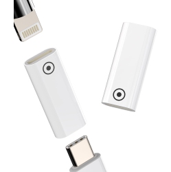 DOLAER Pen Charging Dongle(2 Pack) Compatible for Apple Pencil 1St Generation Charger Adapter USB C Female to Lightning Female Accessories Ipencil