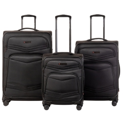 AIR CANADA Central 3 Piece Deluxe Softside Luggage Set
