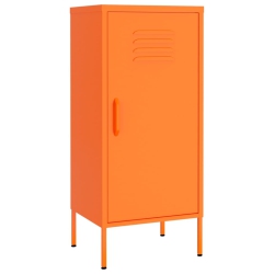 VIDAXL Storage Cabinet 42.5X35X101.5 Cm Steel In Orange